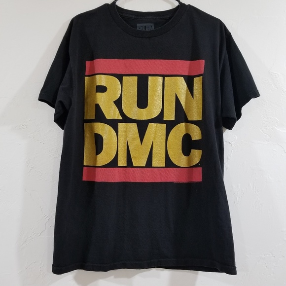 Run DMC Band Shirt Band Merch Gold and Red